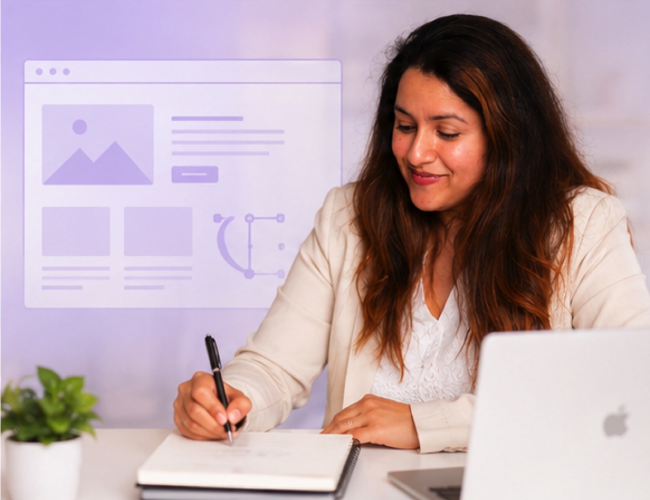 Ssherie Chakraaborty planning and designing a website